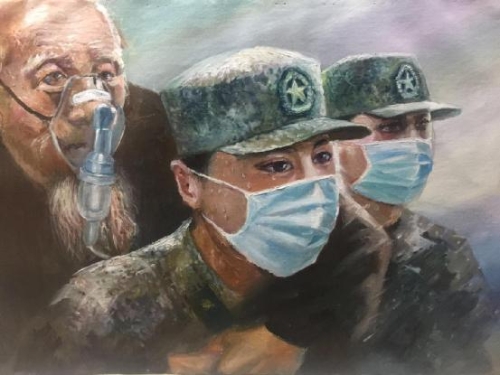 【奮戰“疫”線(xiàn) 戰“疫”有我】魯甸參戰老兵執筆作畫(huà)助力抗擊新冠肺炎疫情