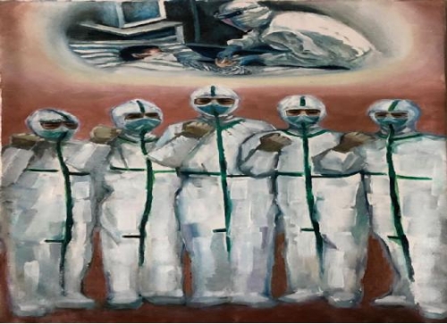 【奮戰“疫”線(xiàn) 戰“疫”有我】魯甸參戰老兵執筆作畫(huà)助力抗擊新冠肺炎疫情