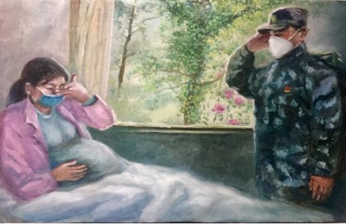 【奮戰“疫”線(xiàn) 戰“疫”有我】魯甸參戰老兵執筆作畫(huà)助力抗擊新冠肺炎疫情