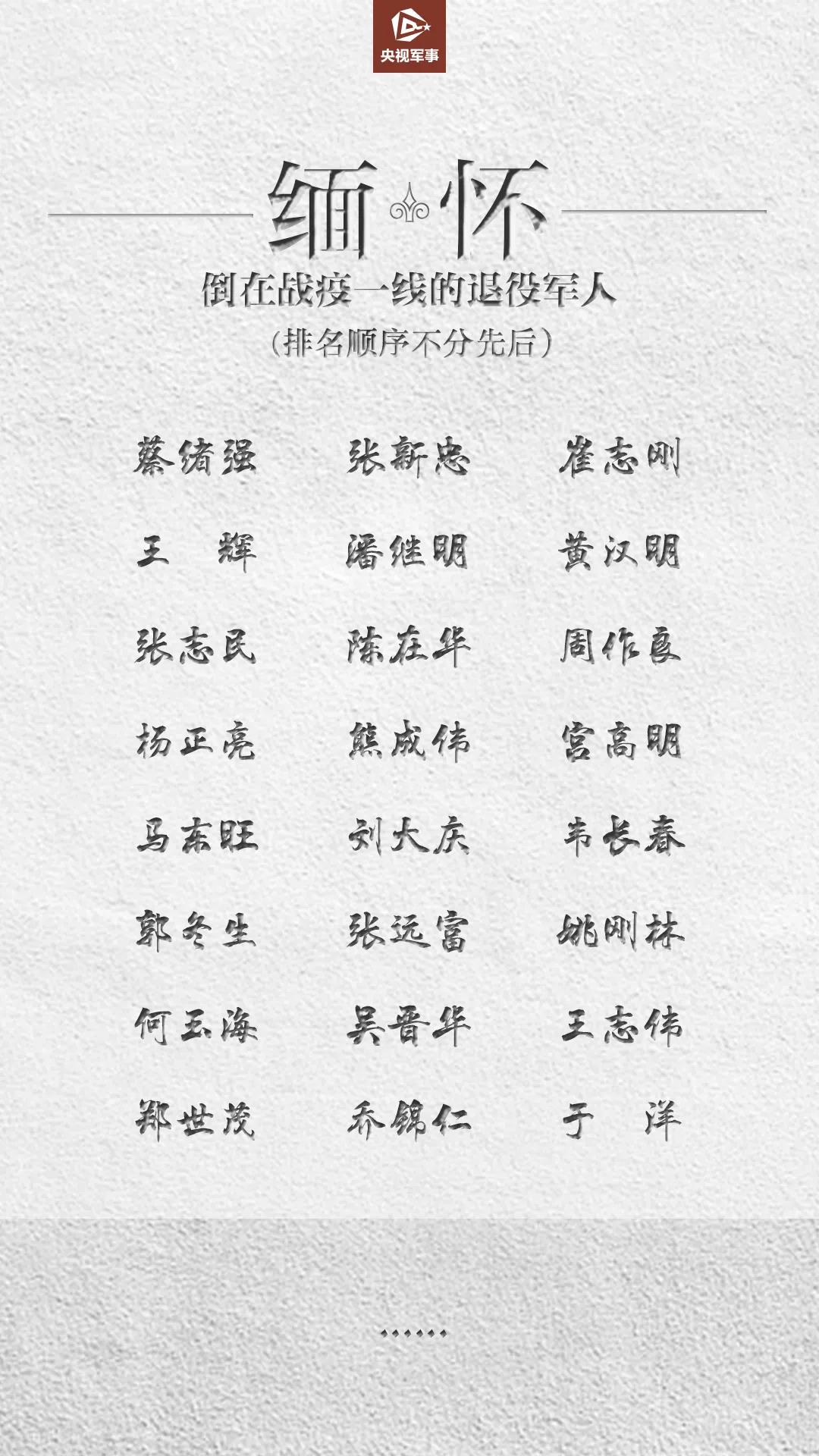 心痛！這些老兵，倒在戰“疫”一線(xiàn)……